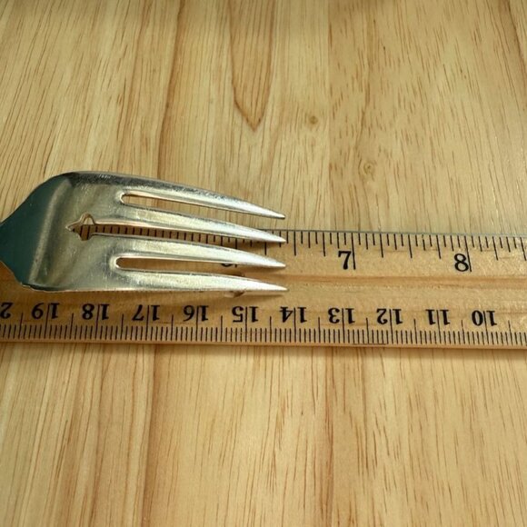 Oneida Park Lane Set Of 4 Silver Plate Salad Forks By Wm. A. Rogers - Picture 9 of 9